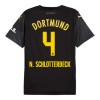 Oficiální Fotbalový Dres Borussia Dortmund N. Schlotterbeck 4 Hostující 2024-25 pro Děti